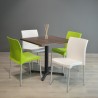 Paquete Vivanti de 4 sillas y Mesa 80x80