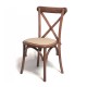 Silla cross back de madera