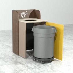 Mueble contenedor para basura mod. E