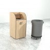 Mueble contenedor para basura mod. F en solido fenolico