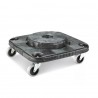 BRUTE® DOLLYBLACK Carro para Bote de basura rectangular