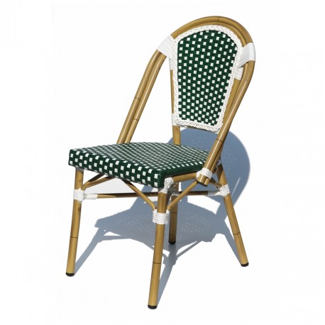 Silla Carmen Estilo bistro de aluminio