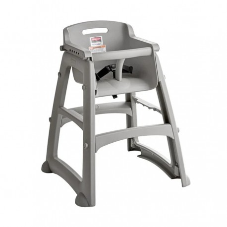 Silla Comedor Bebé Rubbermaid FG781408PLAT Sin Ruedas Gris Gratis Bandeja