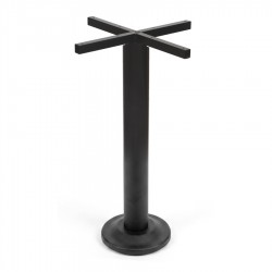 Base pedestal fija altura 72 cm negro
