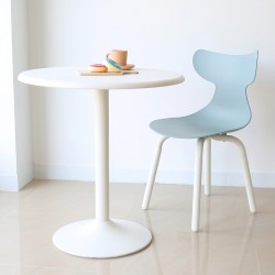 Mesa Heron Circular 70 cm diametro y base plato